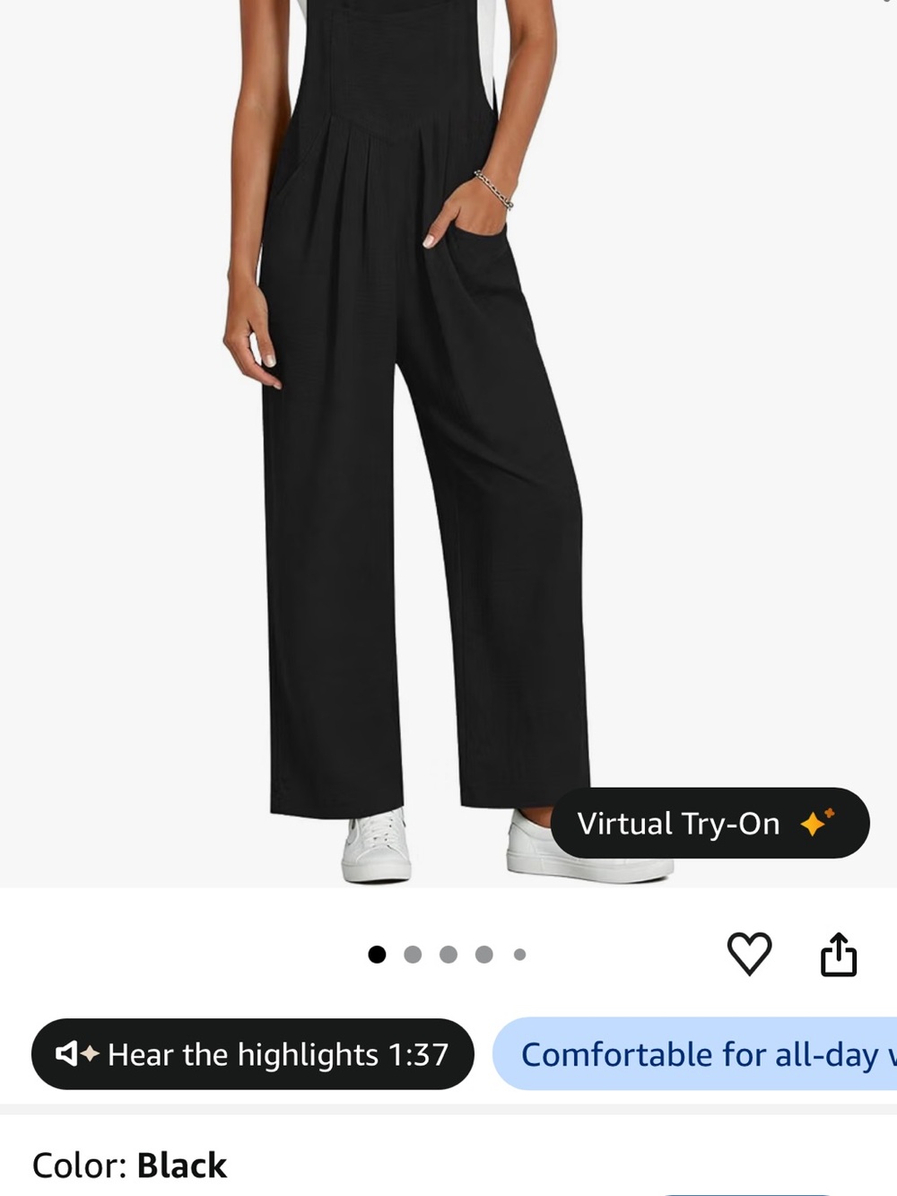 Black Wide-Leg Jumpsuit
